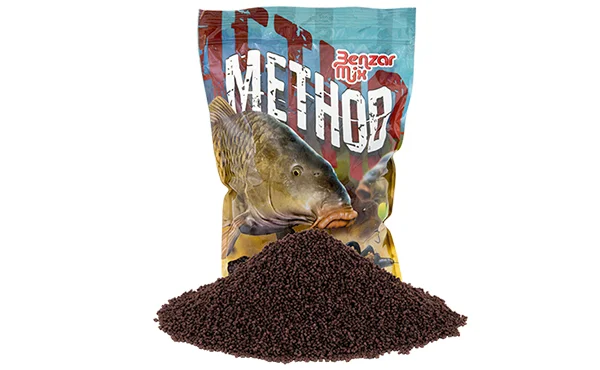 BENZAR MIX METHOD PELLET RED HALIBUT 2MM 800GR ETETŐ PELLET Expressz szállítás