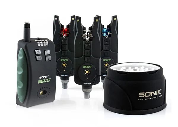 SONIK SKS 3+1 ELEKTROMOS KAPÁSJELZŐ SZETT + BIVVY SÁTOR LÁMPA Akció
