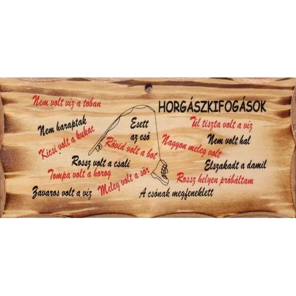 FATÁBLA ‘HORGÁSZKIFOGÁSOK‘ Vedd meg most