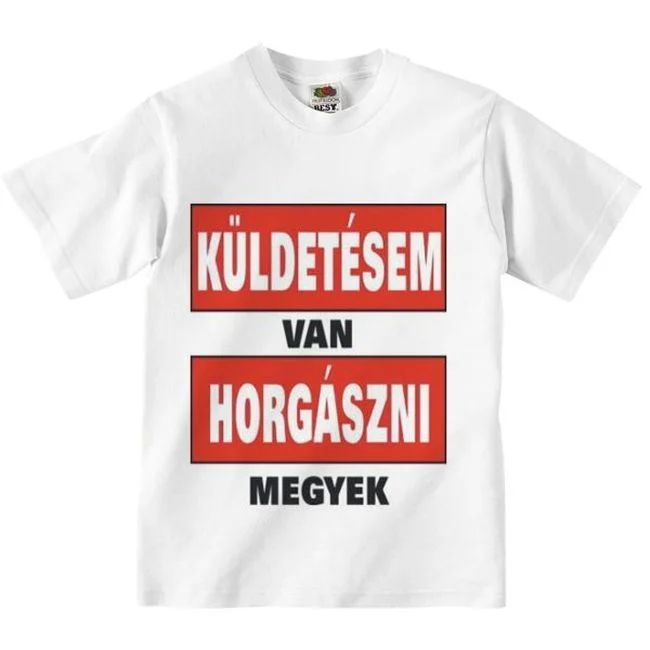 TRÉFA PÓLÓ ‘KÜLDETÉSEM VAN‘ XL FEHÉR Ne maradj le