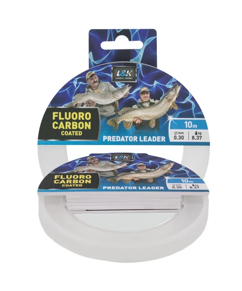 Expressz szállítás ZSINÓR L&K FLUOROCARBON ELŐKE ZSINÓR COATED PREDATOR LEADER 10M 0,40