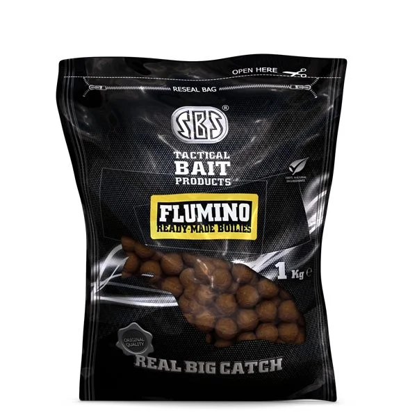 Biztonságos vásárlás SBS FLUMINO READY-MADE 20MM 1KG SQUID&OCTOPUS (tintahal-polip) ETETŐ BOJLI