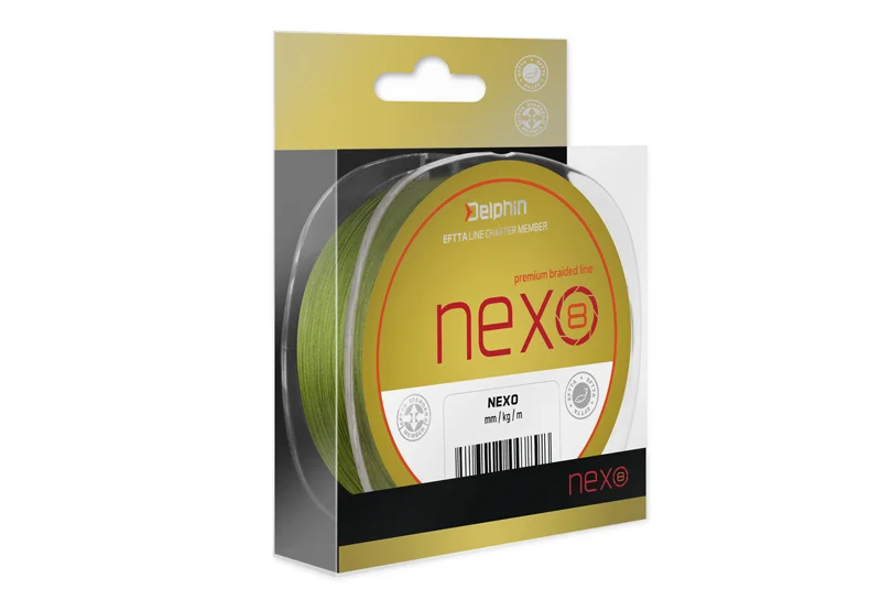 Delphin NEXO 8 zöld 0,08mm 130m-0,08mm 11lbs fonott zsinór Kiárusítás