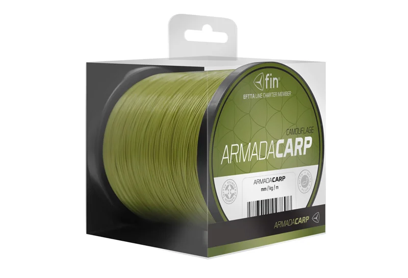 Szuper akció FIN ARMADA CARP monofil zsinór 1200m/camou-0,30mm 15,9lbs