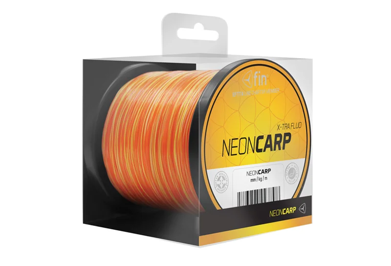FIN NEON CARP monofil zsinór 300m / sárga-narancs-0,26mm 10,8lbs Újdonság