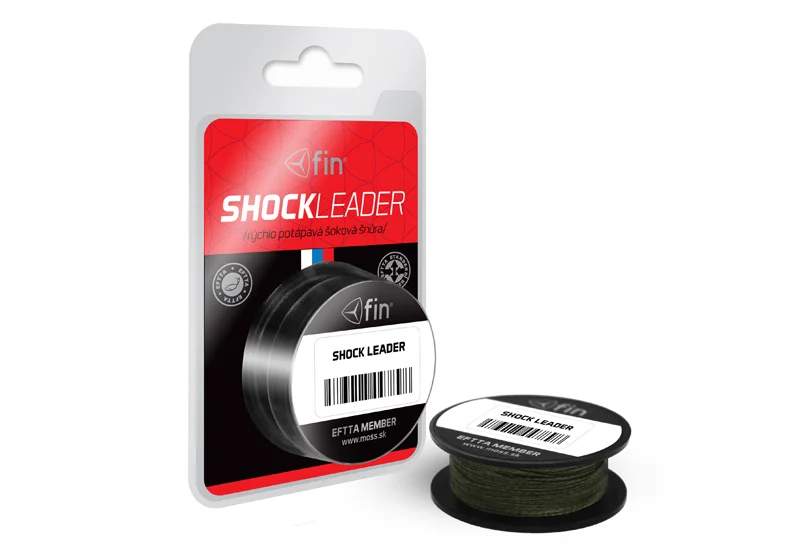 Olcsóbb Delphin SHOCK LEADER 40m-0,24mm 35lbs fonott előkezsinór