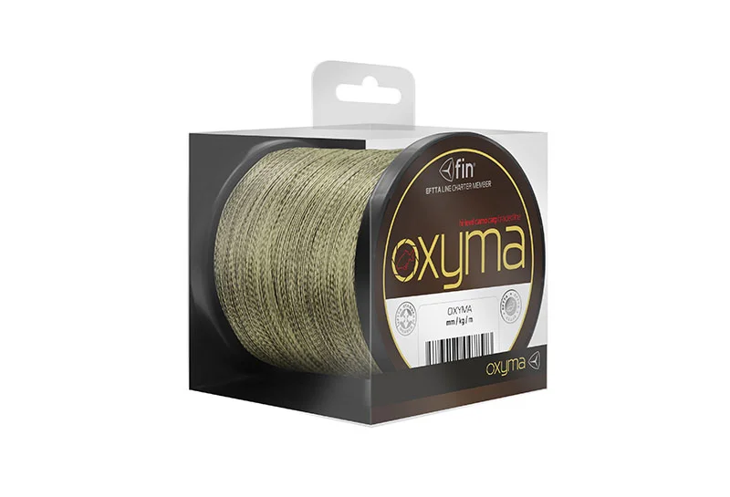fin OXYMA 1000m / carp mainline camou-0,25mm 28,6lbs fonott zsinór Gyors szállítás