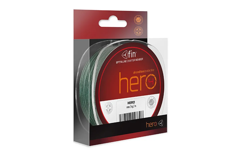 Gyors szállítás fin HERO / 300m-0,25mm 37lbs fonott zsinór