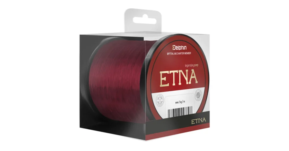 DELPHIN ETNA Monofil Pontyozó Zsinór Bordó 0,309mm/7,3kg/1200m Gyors kiszállítás