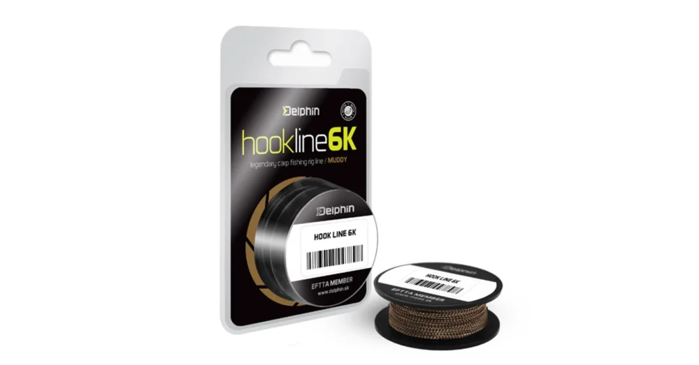 Biztonságos vásárlás DELPHIN HOOKLINE 6K muddy 20m 35lbs Előkezsínór