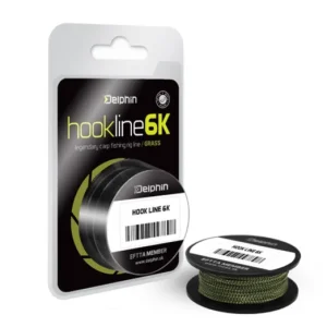 DELPHIN HOOKLINE 6K grass 20m 15lbs Előkezsinór Legjobb ár