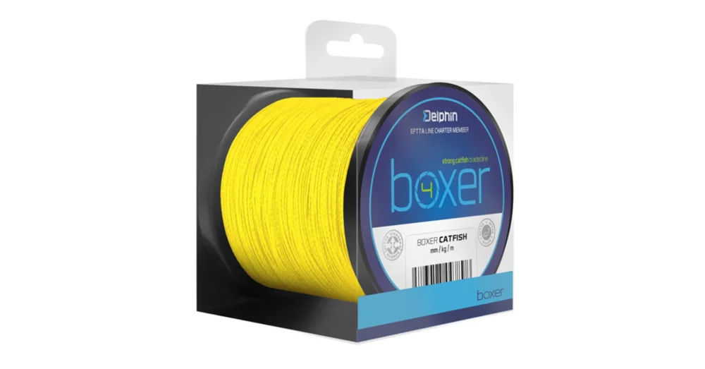 DELPHIN BOXER 4 fluo sárga 0,40mm/30,1kg/250m harcsázó fonott zsinór Vedd meg most
