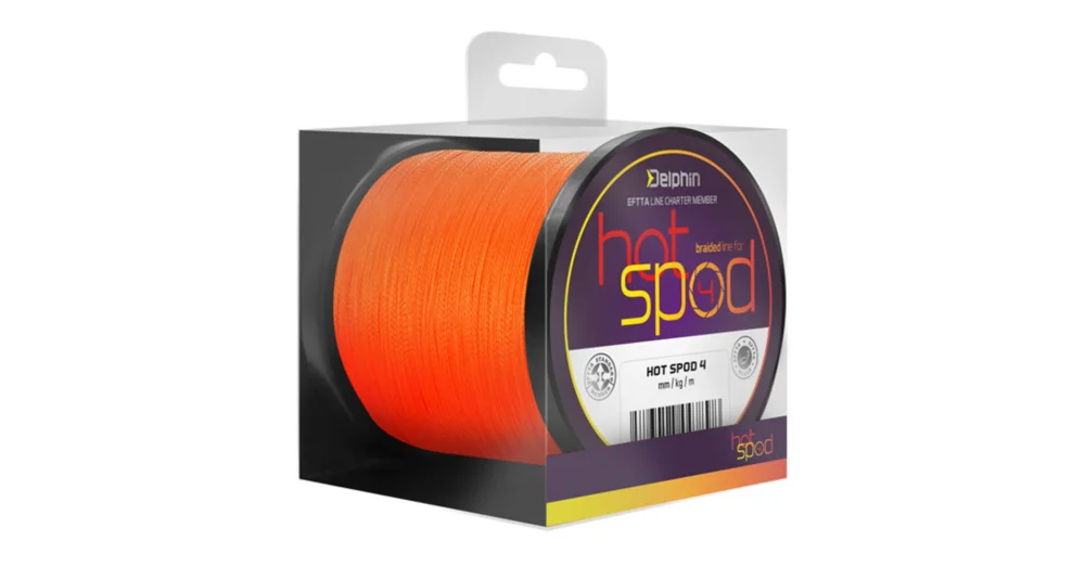 DELPHIN HotSPOD 4 narancsszínű 0,14mm/9,1kg/300m fonott zsinór Szezonális akció