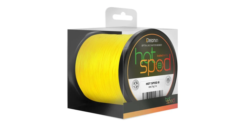 DELPHIN HotSPOD 8 sárga 0,14mm/9,6kg/300m fonott zsinór Árcsökkenés