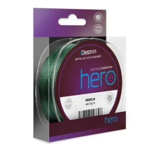 Utolsó esély DELPHIN HERO 8 zöld 0,35mm/23,60kg/300m Fonott zsinór