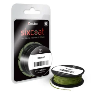 DELPHIN SIXCOAT Skin Line grass 25lbs 5m előkezsinór Gyors kiszállítás