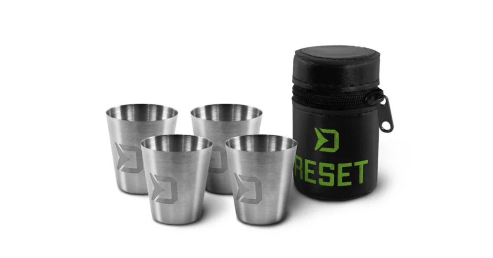 Expressz kézbesítés DELPHIN RESET 4in1 Rozsdamentes acél pohár készlet