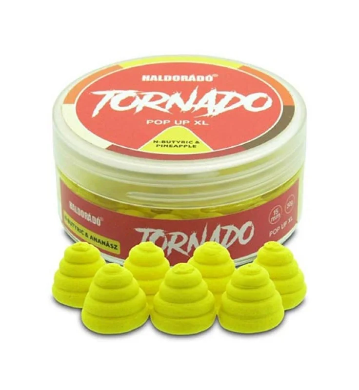 Végkiárusítás Haldorádó - TORNADO Pop Up XL 15 mm - N-Butyric & Ananász