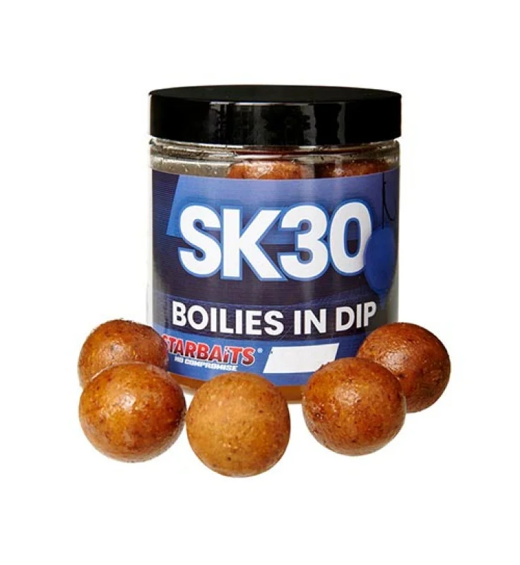 Azonnal elérhető Starbaits - Boilies in Dip SK30 150g 24mm - Bojli