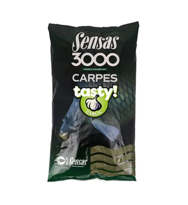 Sensas - 3000 Carp Tasty Garlic - (ponty fokhagyma) - 1kg Utolsó esély