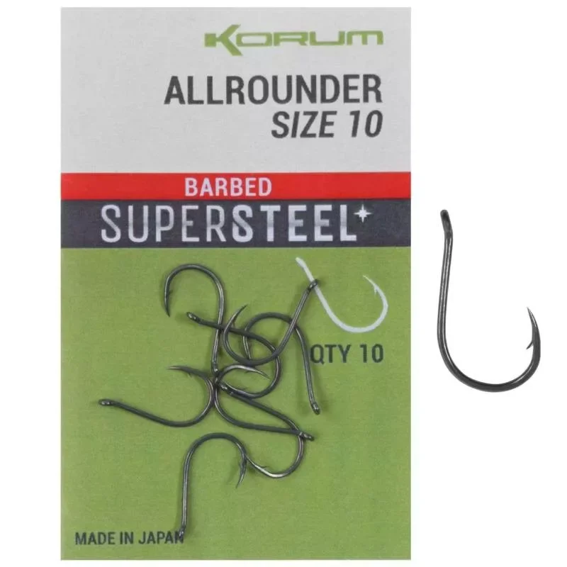 Alacsony ár Korum - Allrounder Horog 4-es Barbed 10 db/cs