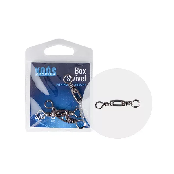 Koos - Brass Box Swivel Extra Harcsás Forgó 3/0-ás 3db/cs (-30) Expressz szállítás