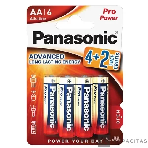 Rendeld meg most Panasonic - LR6PPG/6BP 4+2 F 1,5V AA/Ceruza