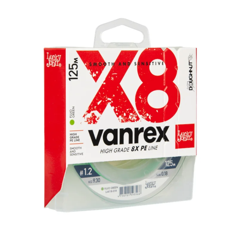 Lucky John Vanrex X8 125m 0,20mm fonott zsinór Vedd meg online