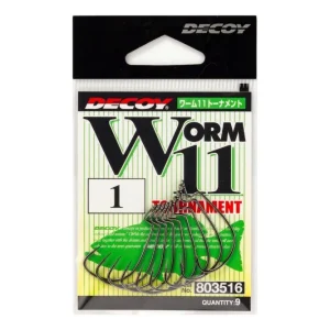 Vásárlói kedvenc DECOY offset horog worm 11 tournament 2/0