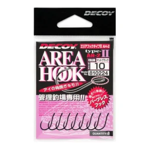 Utolsó esély DECOY horog area type ii ah-2 mat black 8 barbless