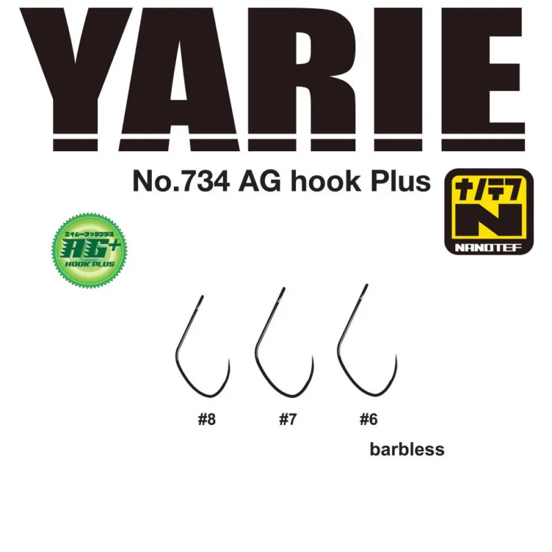 YARIE horog 734 ag plus nanotef 07 barbless Expressz szállítás