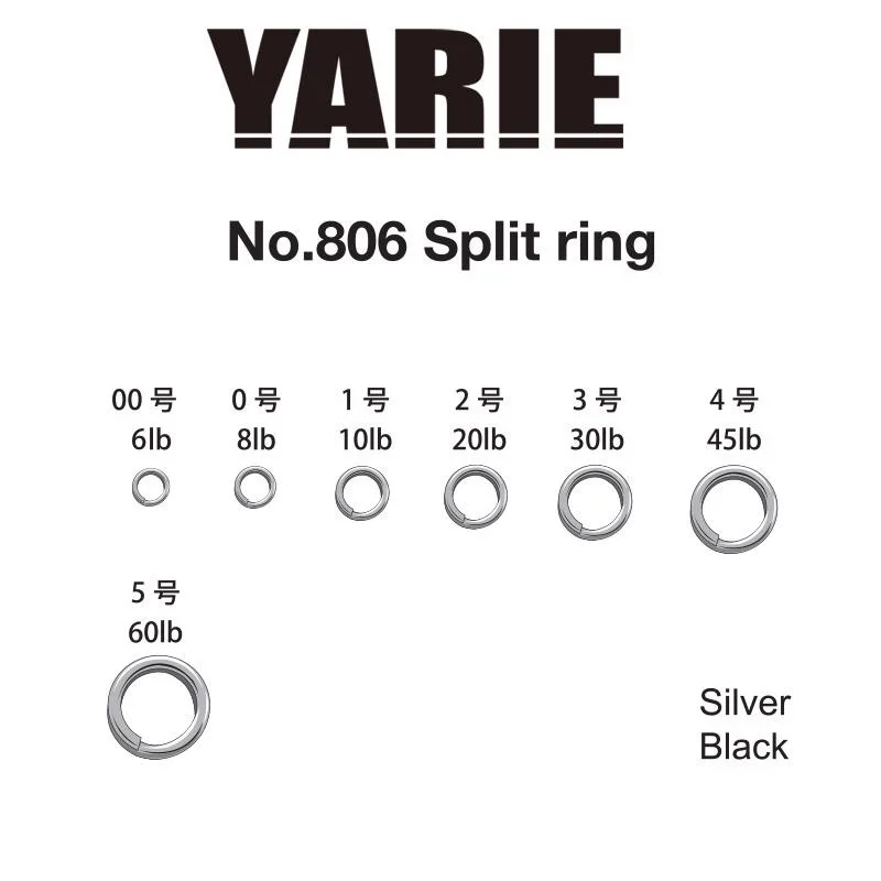 YARIE kulcskarika 806 SPLIT RING SILVER 20lb 2 Kihagyhatatlan ajánlat