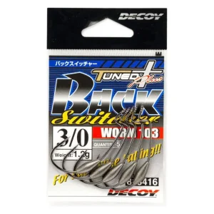 Árengedmény DECOY offset horog súlyozott worm 103 back swicher 4/0 1.5gr