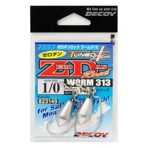 Végkiárusítás DECOY offset horog súlyozott worm 313 zero-dan rock 1/0 14gr