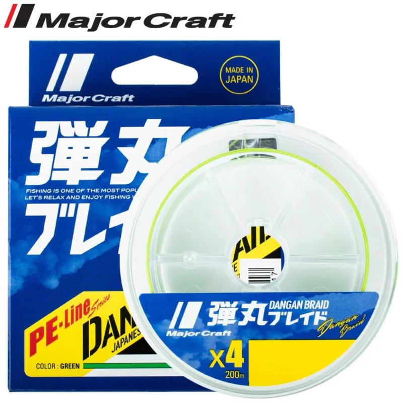 Ajánlat Major Craft Dangan Braid X4 150m 0,205mm- PE1.5 fonott zsinór