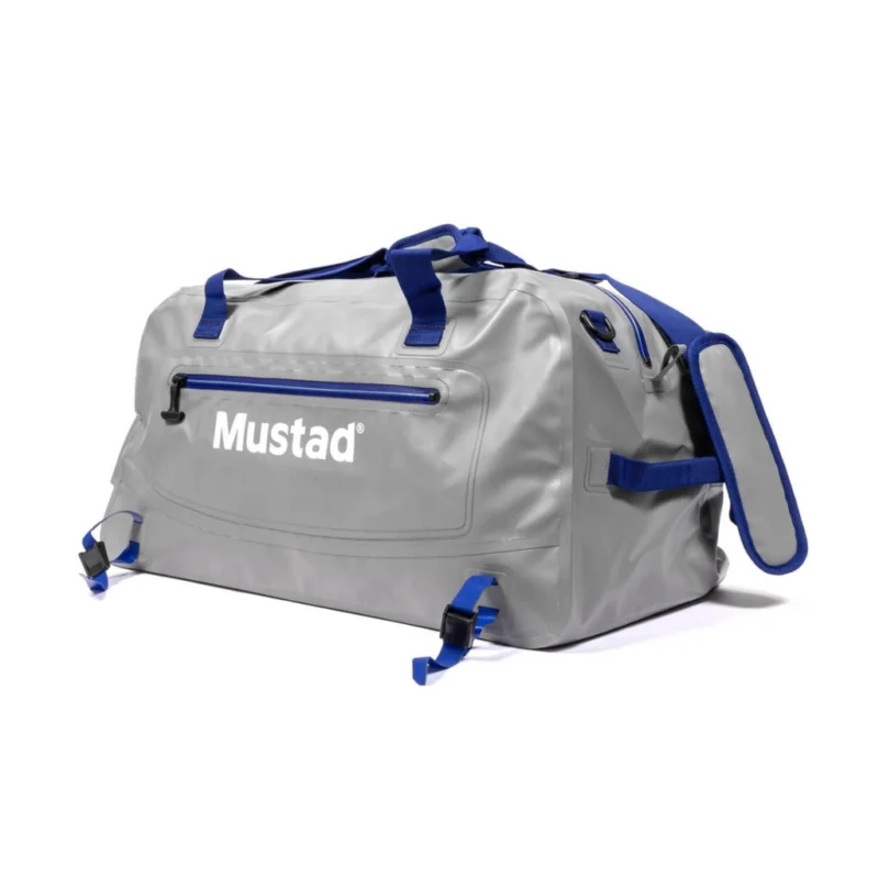 Vedd meg most MUSTAD DAYBREAK DRY BOAT BAG 24" - 55L GRAY/BLUE