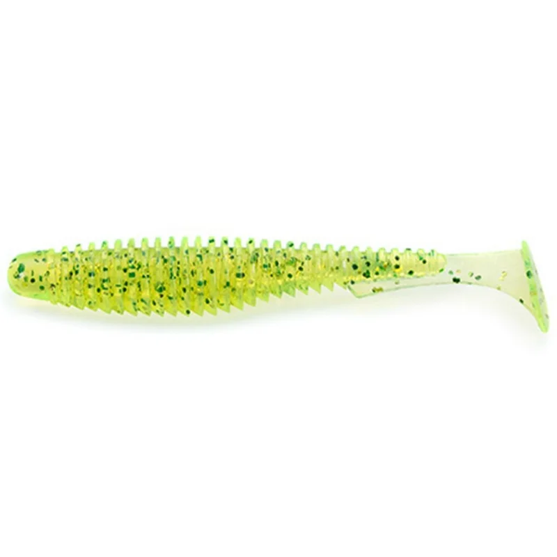 Fishup U- Shad 2,5" 026 - Flo chartreuse/green Prémium
