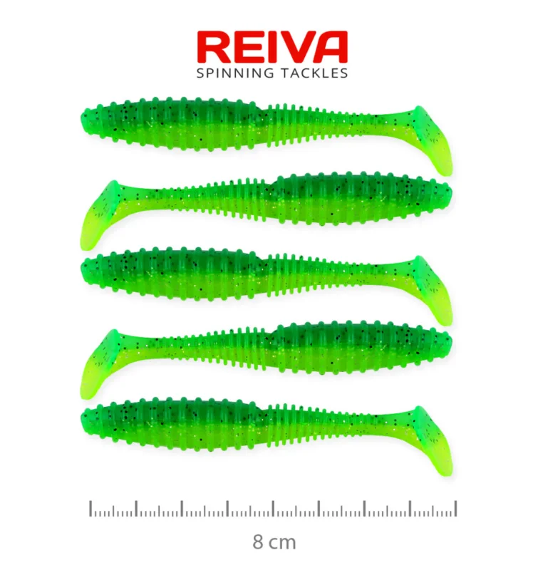 Reiva Zander Power Shad 8cm – Poison green Olcsóbb