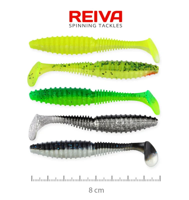Szezonális akció Reiva Zander Power Shad 8cm – 5 szín