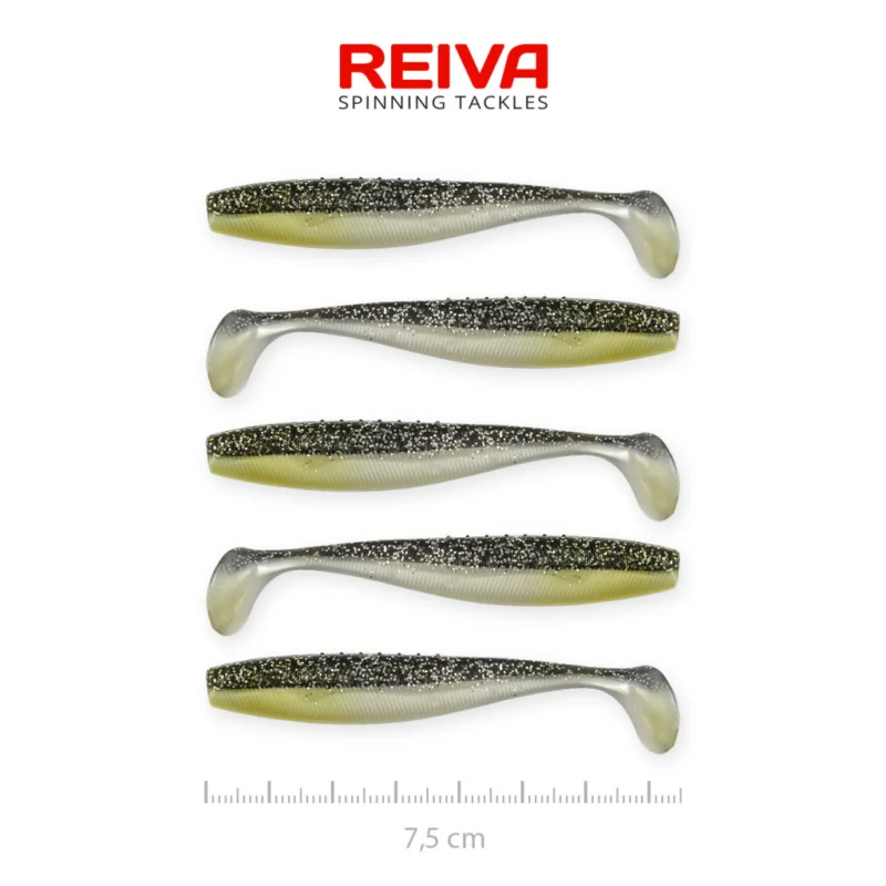 Reiva Flat Minnow shad 7,5cm - Moonshine bleak Legjobb ár
