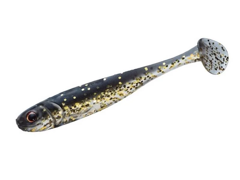 Major Craft Stabi Shad Slim 3,5"/89mm – 004 Black Gold Expressz szállítás
