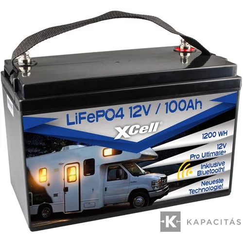 XCell LiFePO4 12V / 100Ah Pro Ultimate akkumulátor + bluetooth Exkluzív ajánlat