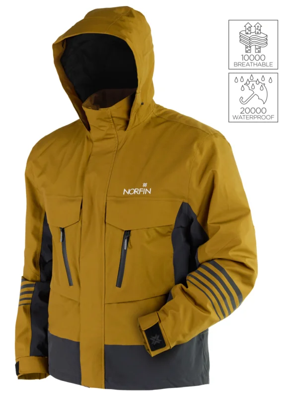 Olcsóbb NORFIN REBEL PRO JACKET MUSTARD Méret XL-L Professzionális vízálló esőkabát