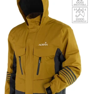 Akciós ár NORFIN REBEL PRO JACKET MUSTARD Méret XXXL Professzionális vízálló esőkabát
