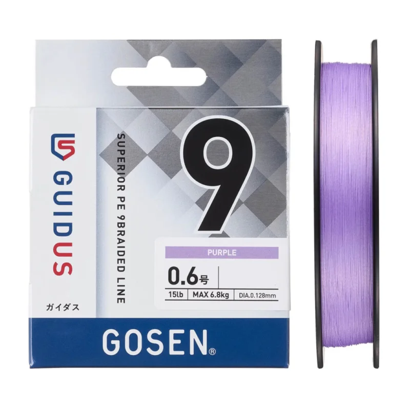 Akciós ár Gosen Guidus PE X9 - PE 0.6 - 150m - 0.128mm - Purple