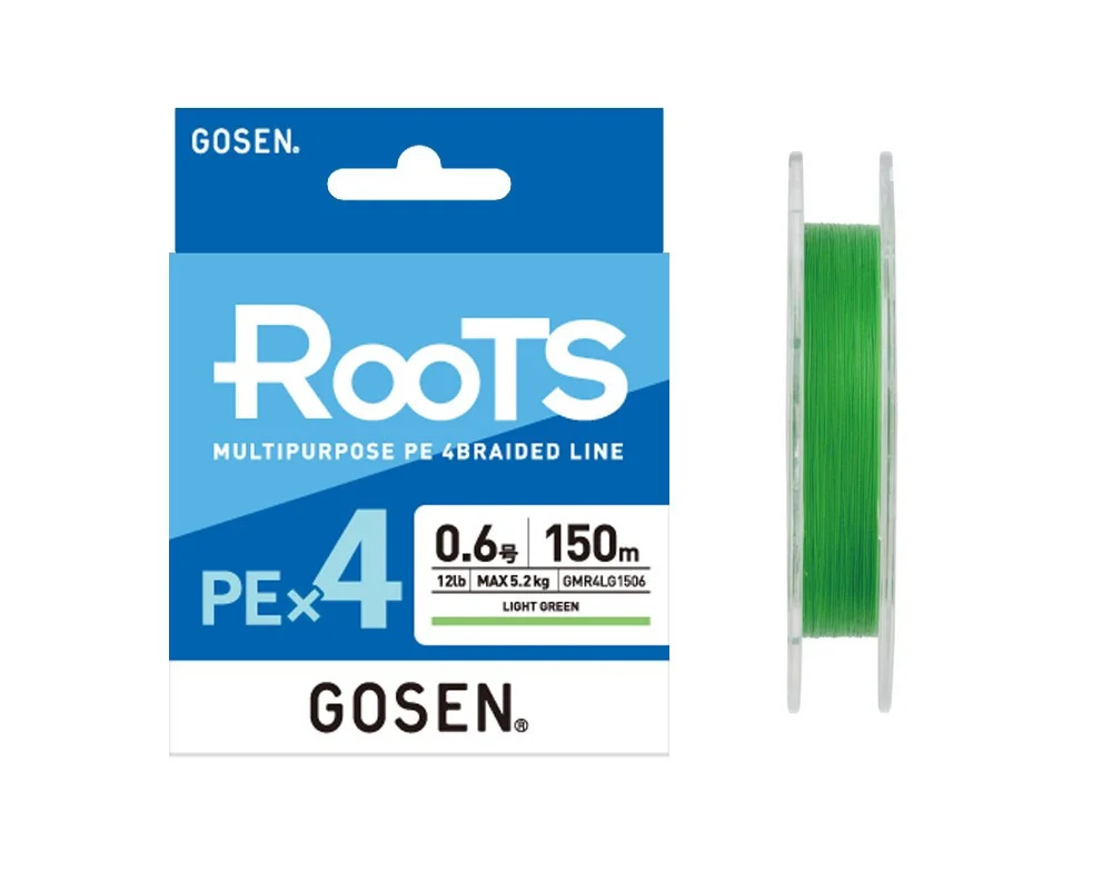 Gosen Roots PE X4 - PE 1.5 - 150m - 0.205mm - Light Green Ne maradj le