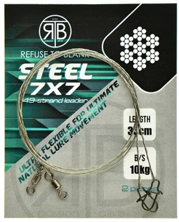 Újdonság RTB Duo Lock Steel Leaders - 15kg - 35cm - 2db