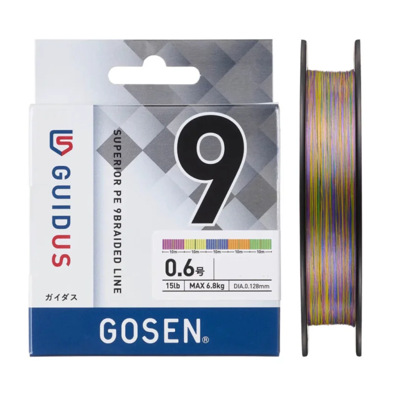 Gosen Guidus PE X9 - PE 1.2 - 150m - 0.185mm - Multicolor Legkelendőbb
