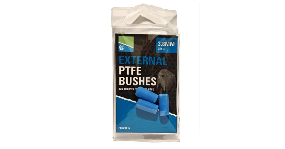 Azonnali szállítás PRESTON EXTERNES PTFE BUSHES KÜLSŐ TEFLON - 3,8MM