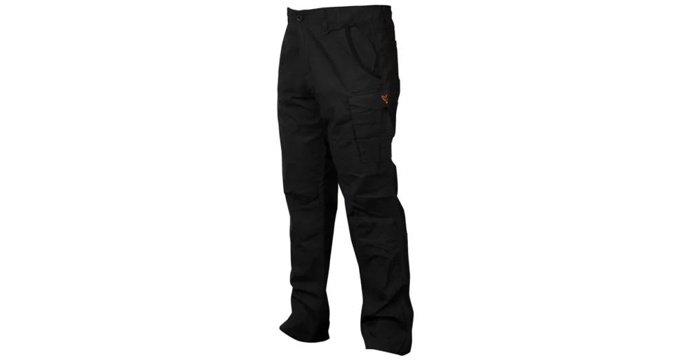 Expressz kézbesítés FOX COLLECTION BLACK & ORANGE COMBAT TROUSERS NADRÁGOK